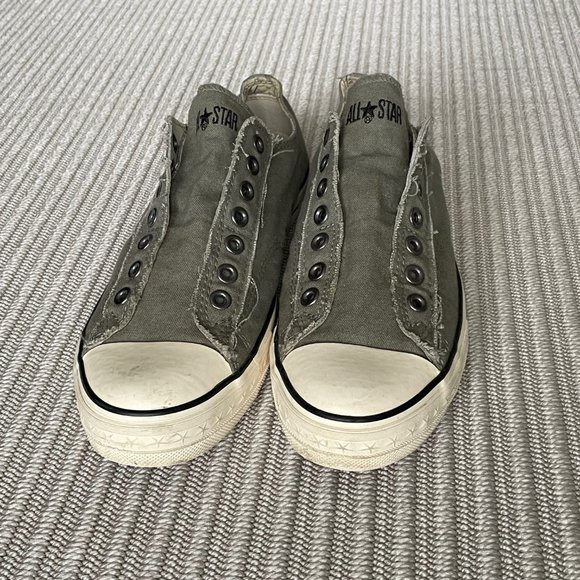 Converse x John Varvatos All Star Low Top Laceless Slip Ons - Mens 9 / Womens 11 - Picture 2 of 9